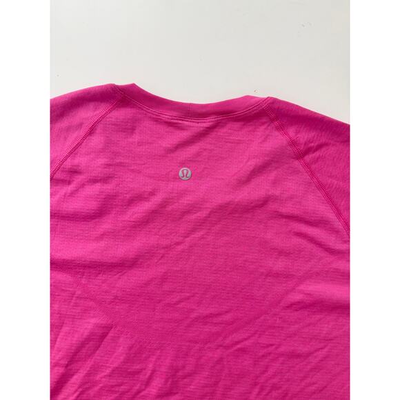 Lululemon pink long sleeve swiftly tech cropped length - size 12 - Picture 4 of 6